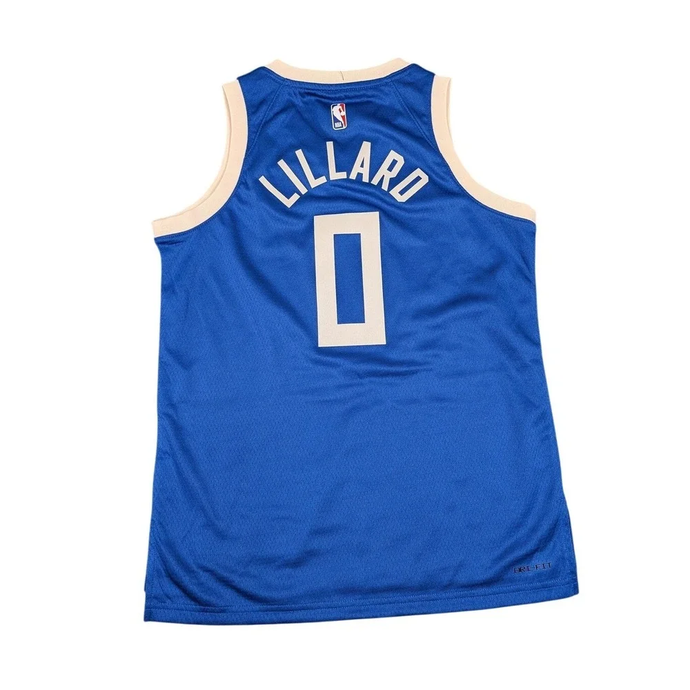 Nike Milwaukee Bucks Jersey Youth‎ Medium 10/12 NBA Damian Lillard Swingman New